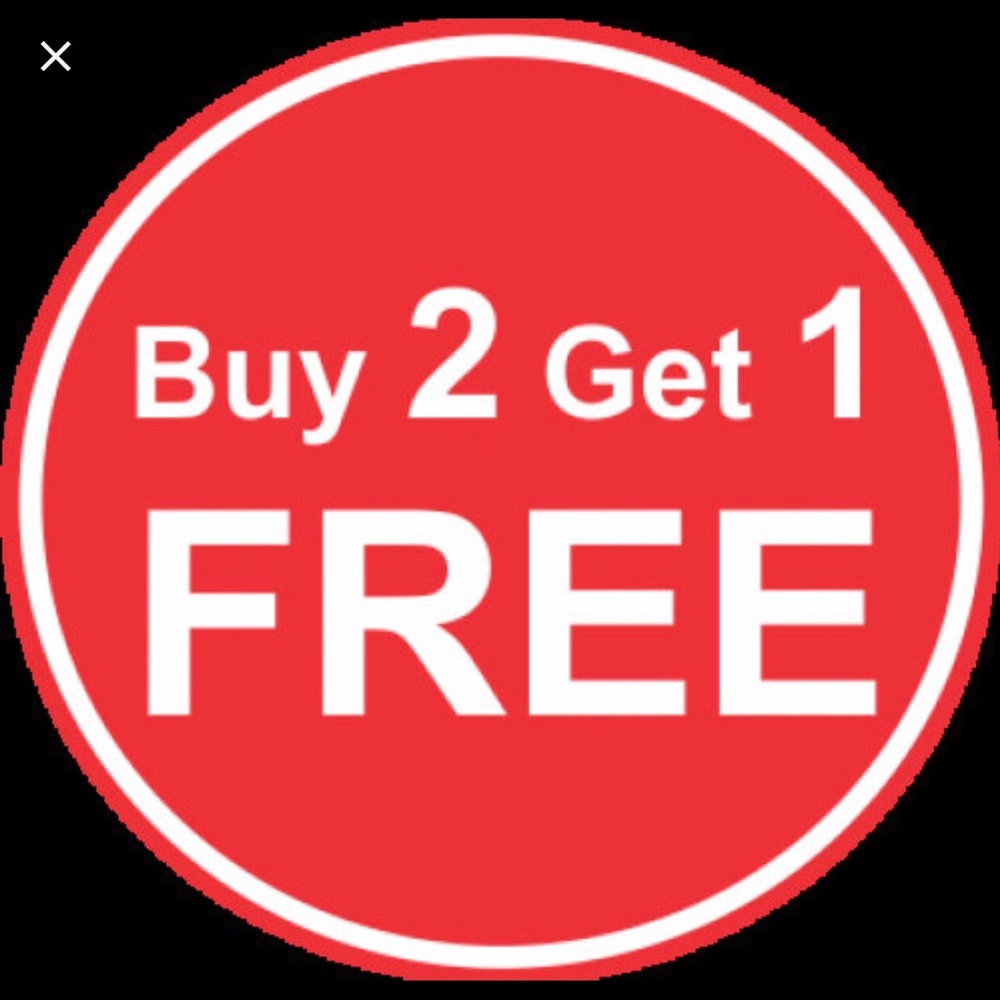 Buy two get one free!